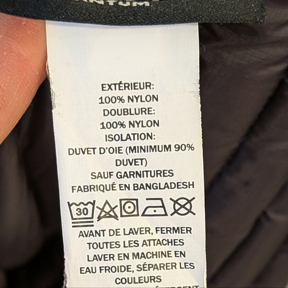 L.L. Bean Women's Black Ultralight Packable Down Hooded Sweater 3/4 Coat Long 3X - Picture 10 of 10